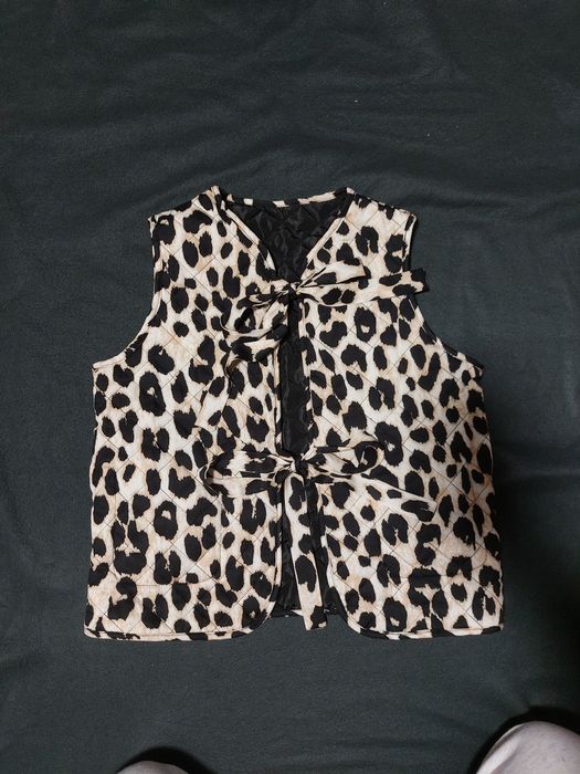 Двохстороння жилетка, леопардова