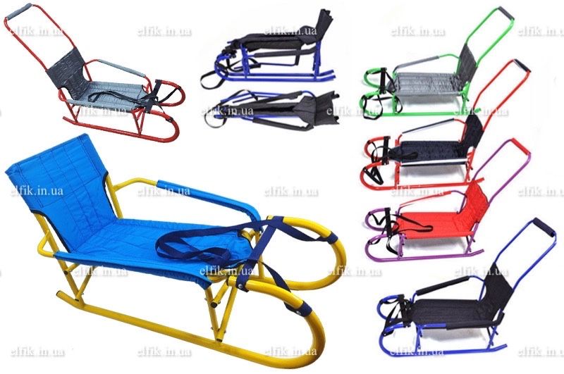 Санки трансформер із підстилкою та батьківською ручкою Франківськ