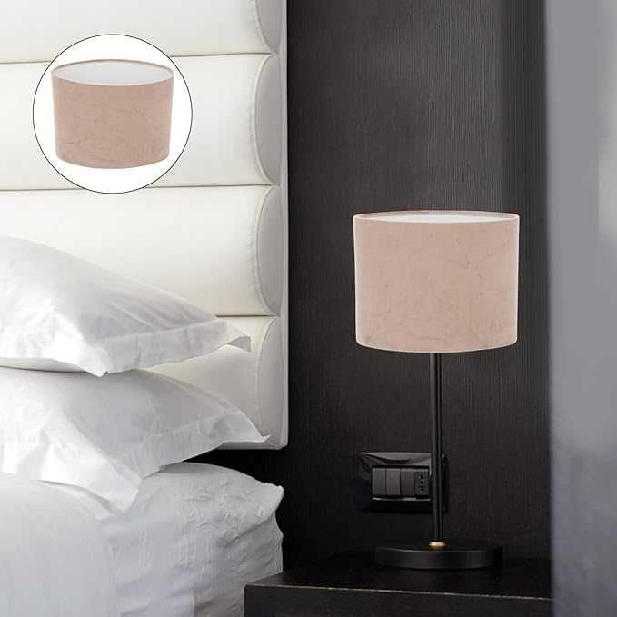 Osaladi - beżowy abażur E27 - owalny