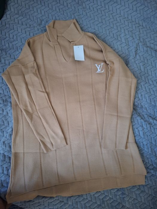 Komplet damski polo i szerokie spodnie (w stylu LV)