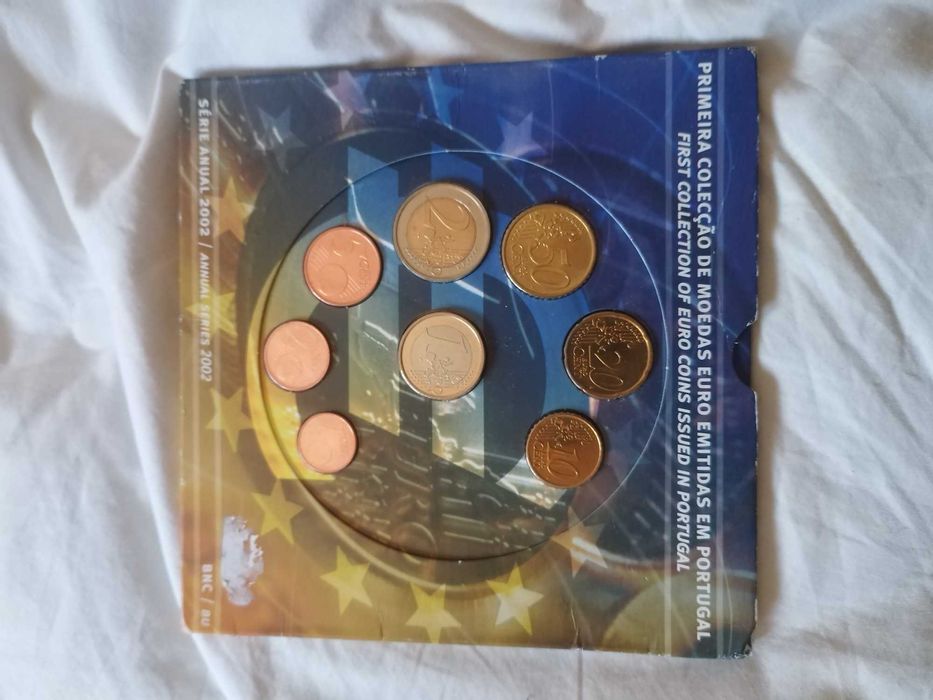 Quit moedas de Portugal2002 brilhantes não circuladas 20,00