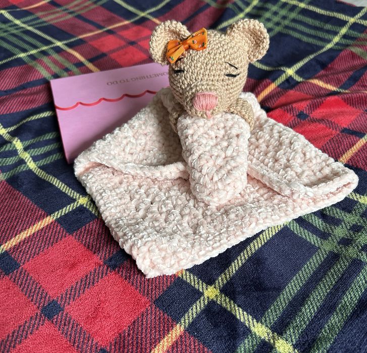 Naninha manta de apego em crochê handmade snuggle amigurumi