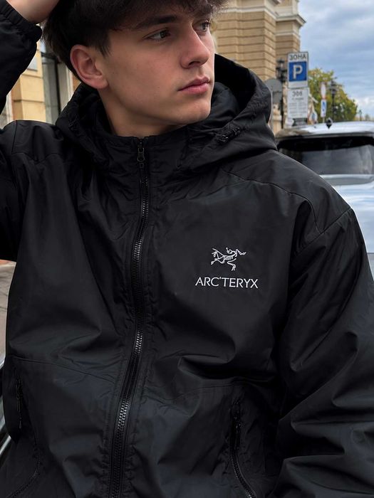 Нейлонова Куртка ARCTERYX Goretex - Черная Ветровка Артерикс Гортекс - XS S M L XL XXL