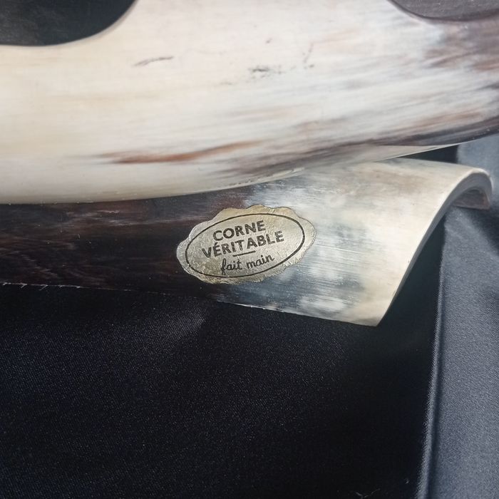 Caravela em corno/chifre artesanal