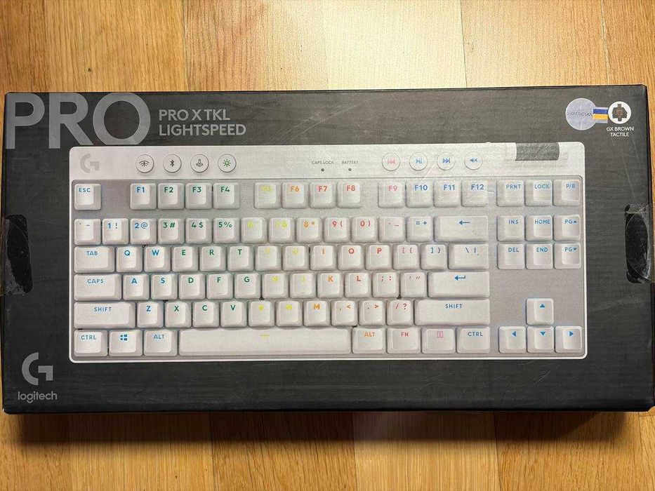 Клавіатура Logitech Pro X TKL White - Brown Switch