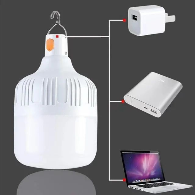 ‼️Є ОПТ‼️40W Чесна Акумуляторна кемпінгова лампа,USВ аварійна лампочка