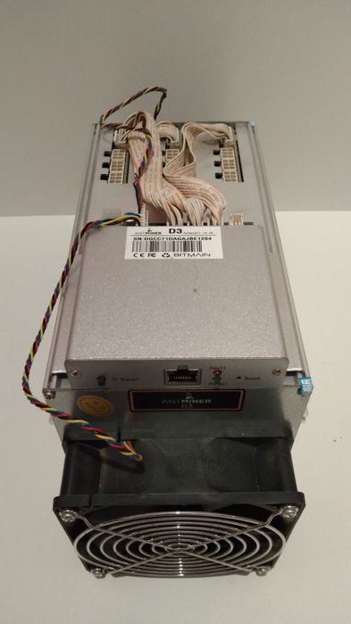 Asic майнер Bitmain Antminer D3 з блоком живлення  APW A3 1600