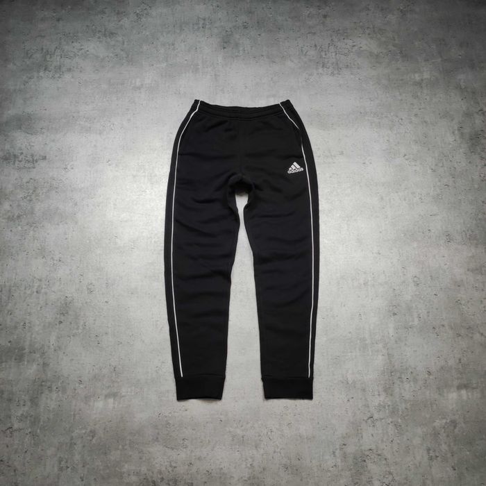 MĘSKIE Dresy Spodnie Bawełna Dresowe Czarne Joggery Adidas Active Gym