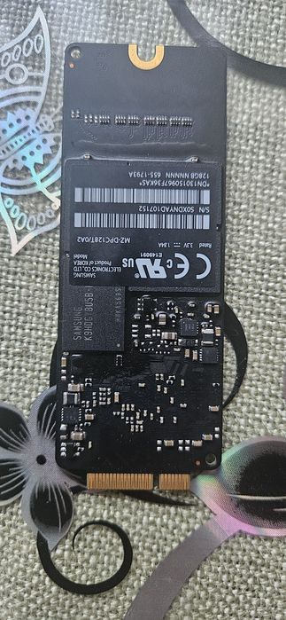 Apple ssd m2 17/7 128 gb