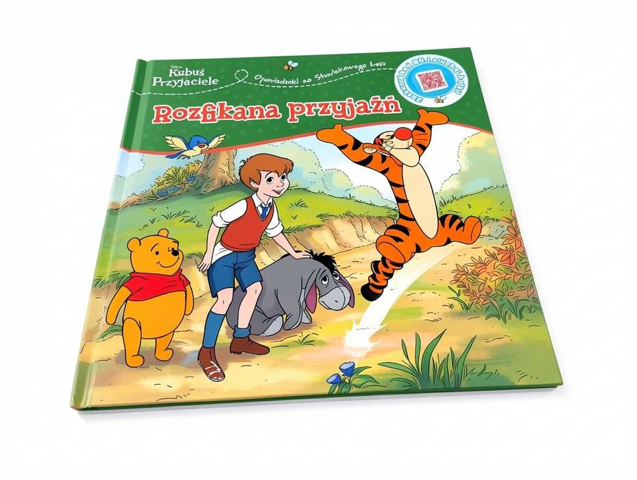 D087 Książka Kubuś I Przyjaciele Rozfikana Przyjaźń Bajka Dla Dzieci Disney Opowiadania Ze Stuwiekowego Lasu Kod QR Audio Czytanka Prezent Dla Malucha
