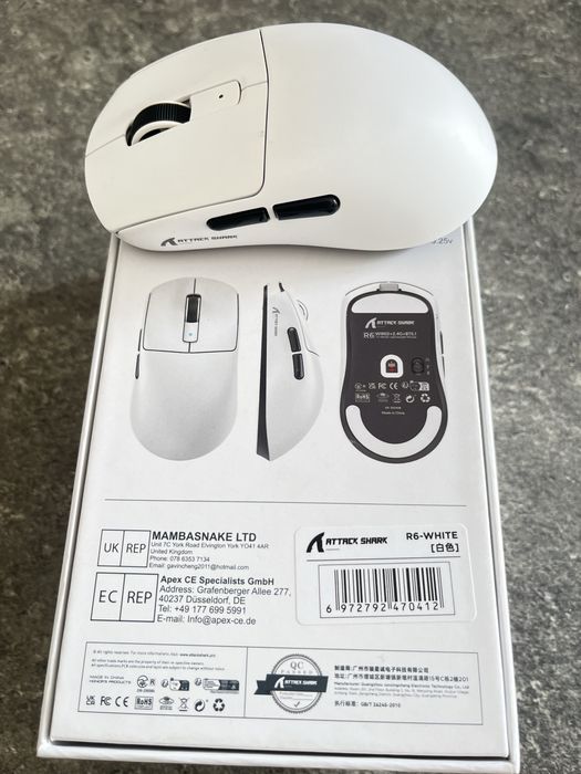 Vendo Attack Shark R6 branco,