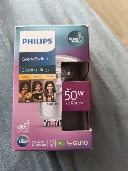 Żarówka GU10 LED 50w  Pchilips SceneSwitch