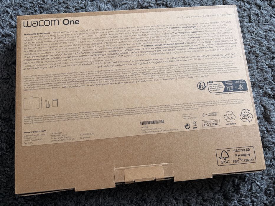 Tablet graficzny Wacom One Pen rozmiar M - nowy