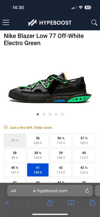 Nike Blazer Low 77 Off-White Electro Green