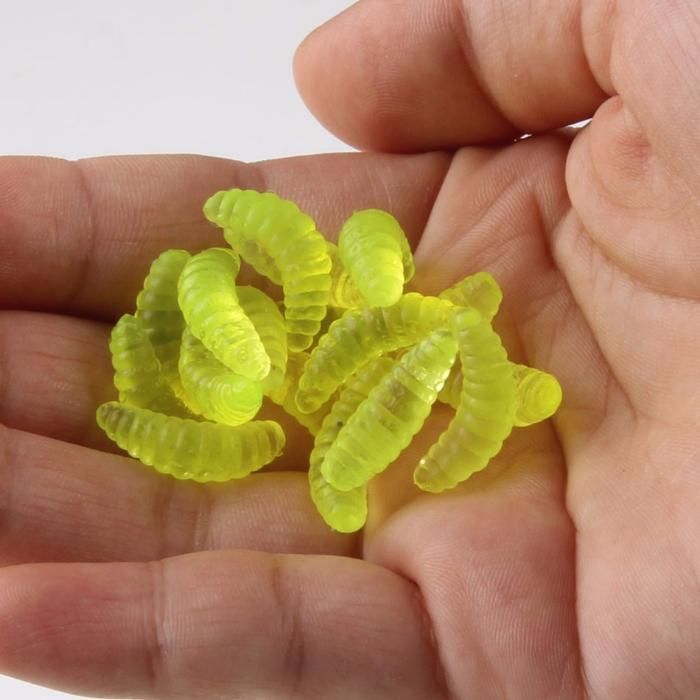 Isca falsa para pesca, vermes, larva, milho. Carpa, peixes