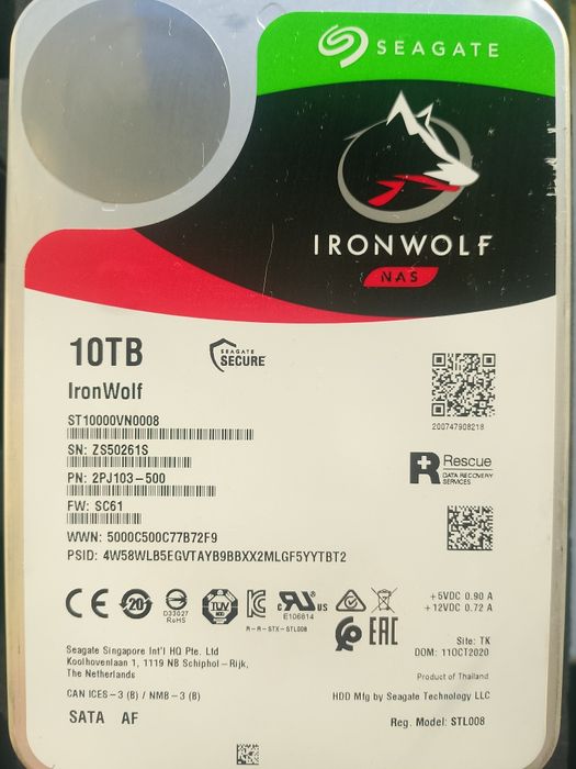 Продам диски SAS  та Sata HDD Toshiba Seagate WD 4 6 8 10 12 14 16 Tb