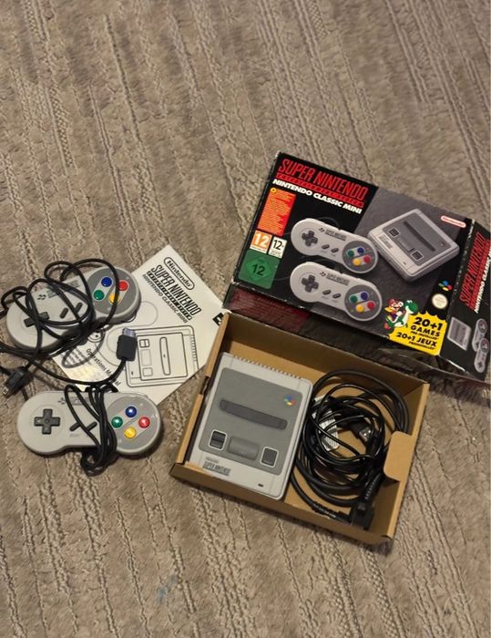 Super nintendo mini com 21 jogos