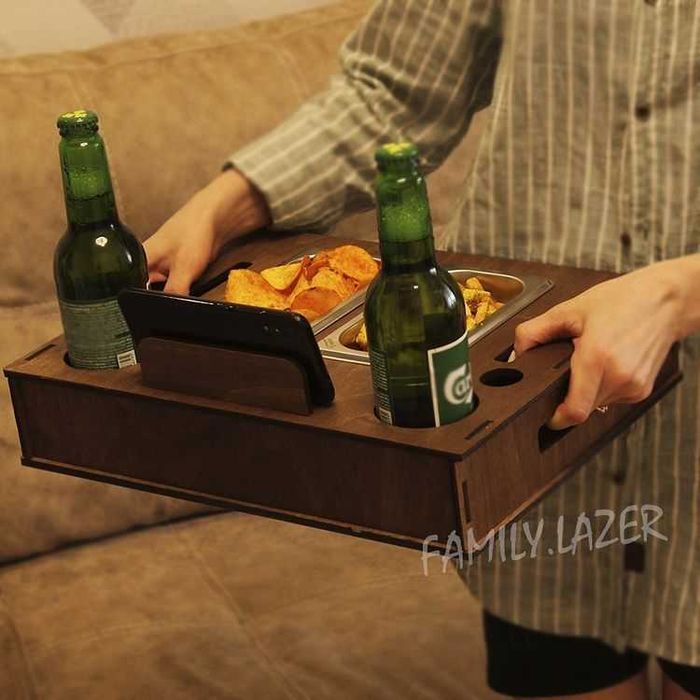 Пивний бокс з ємностями, Бокс для пива с емкостями, Поднос для пива