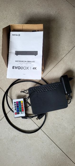 Evobox 4 k Netia zasilacz pilot