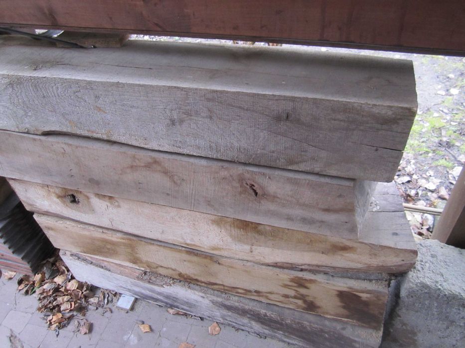 belka blok kłoda dębowa 100 x 15,5 x 21 cm