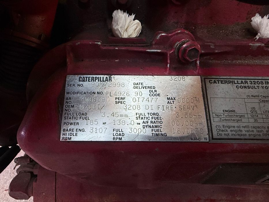 Motor Caterpillar V8 Diesel - Excelente Estado