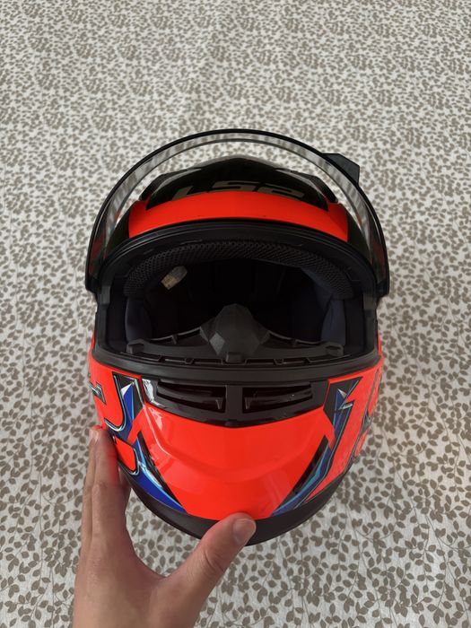 Capacete LS2 FF358 VELOXER azul/laranja