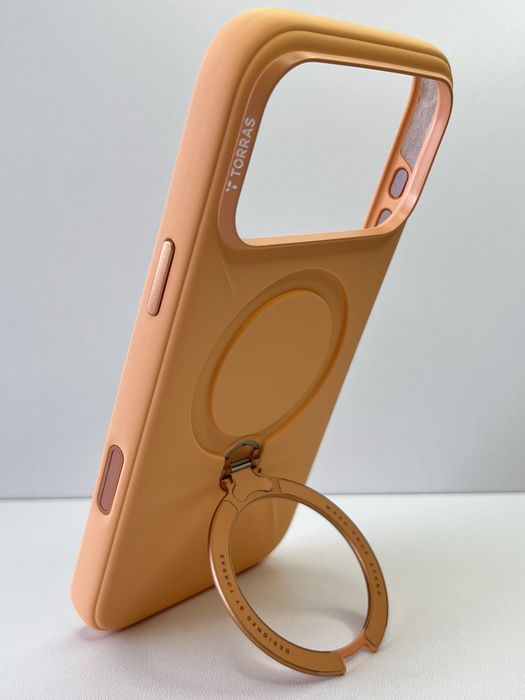 TORRAS Ostand Silicone MagSafe чохол для iPhone 17 Pro/17 Pro Max /18 Pro/18 Pro Max –  підставка 360° захист камери