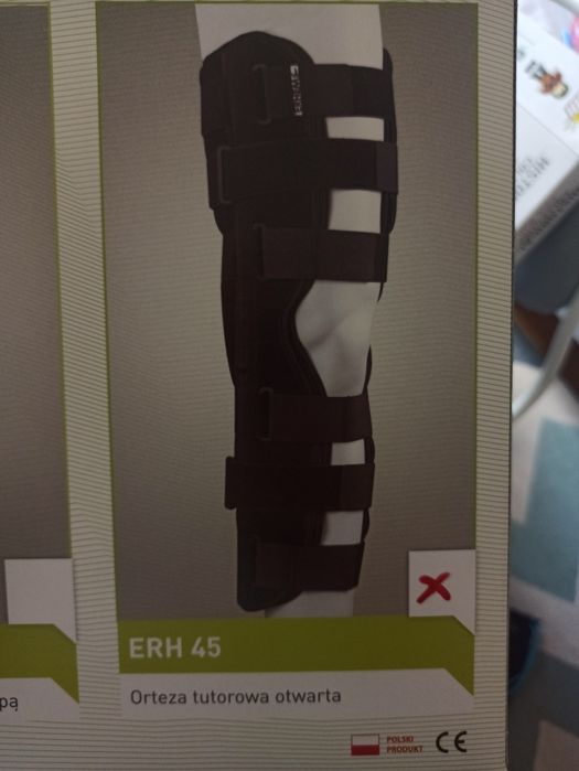 Orteza tutorowa rozmiar S otwarta stawu kolanowego Erheme ERH45