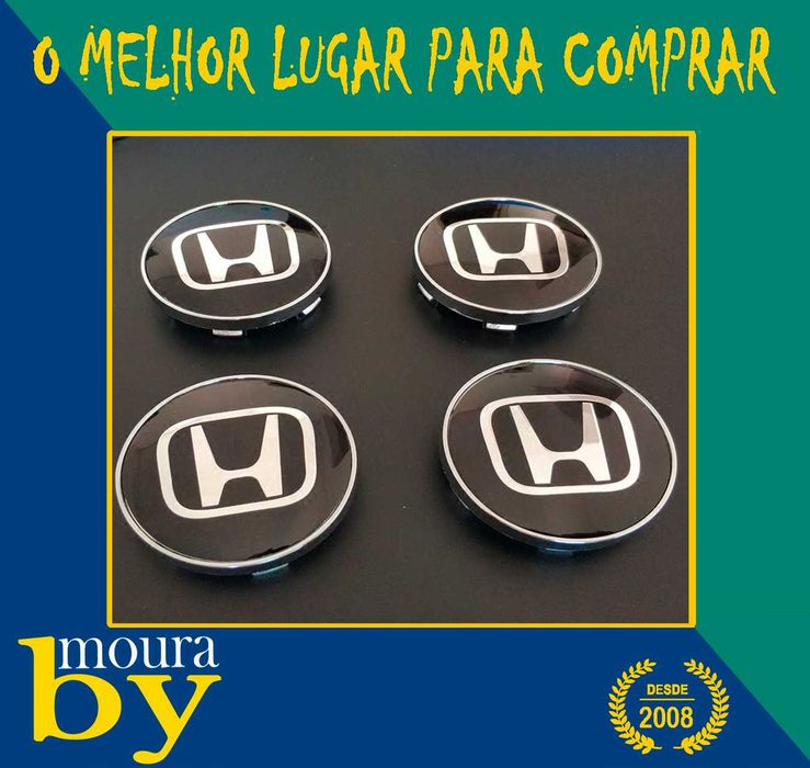 Centros de Roda Honda Emblemas traseiros dianteiros de volante