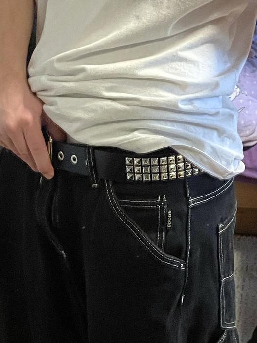 ремень y2k ремінь y2k ремень pyraminds