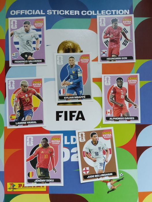 7 extra stickers Mundial