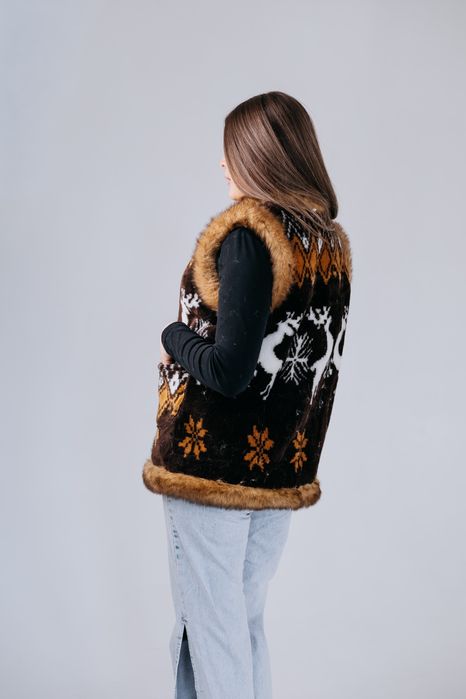 Кожух,безрукавка з овечої шерсті