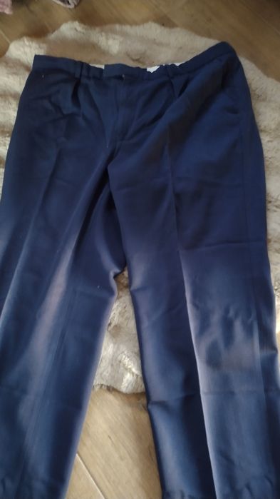 Spodnie garniturowe granatowy xxxl