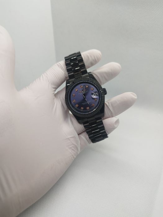 Seiko MOD Datejust Crystal NavyBlue Dark