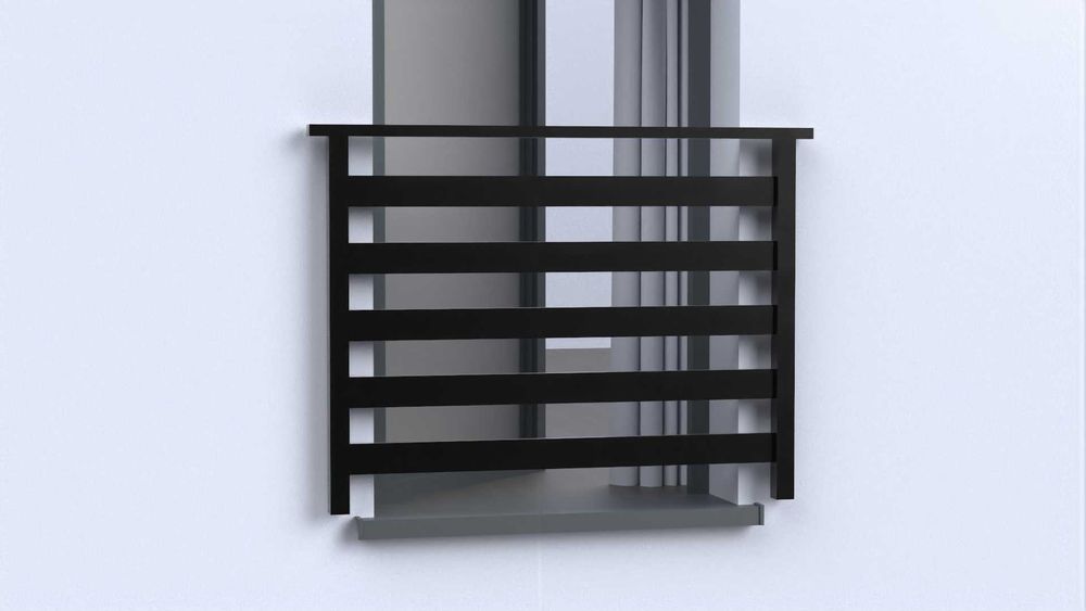 Balkon francuski aluminiowy – producent | RAL | Na wymiar Balustrada