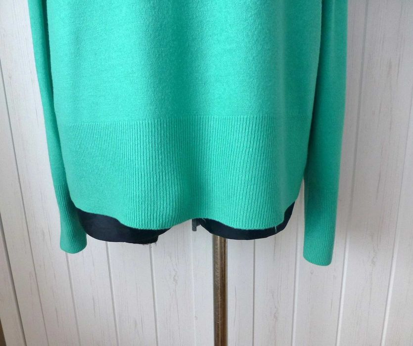 Debenhams  turkusowy damski sweter w serek 48