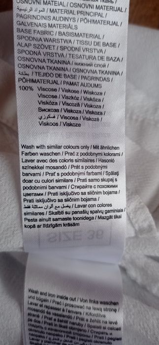 Koszula bluzka biała z wiskozą rozm S Orsay
