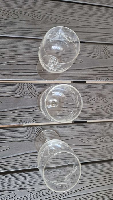 3 copos de cristal vintage