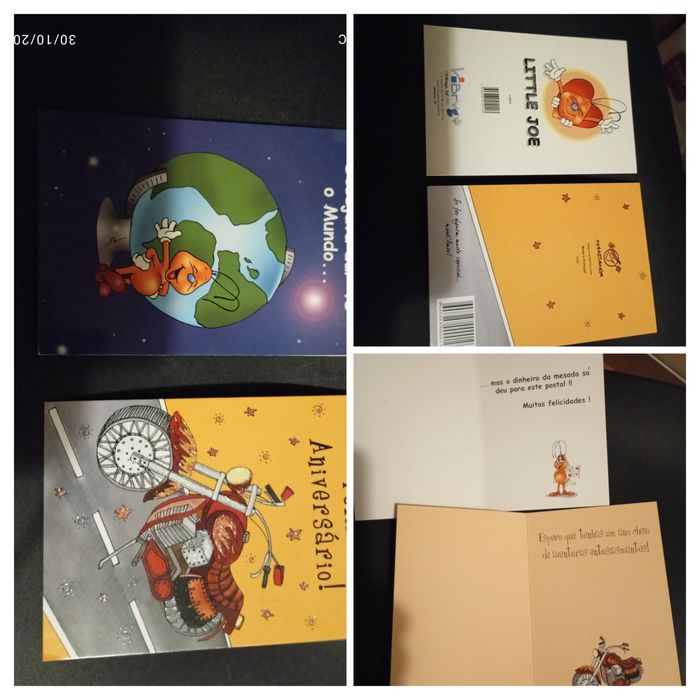 Postais de aniversário