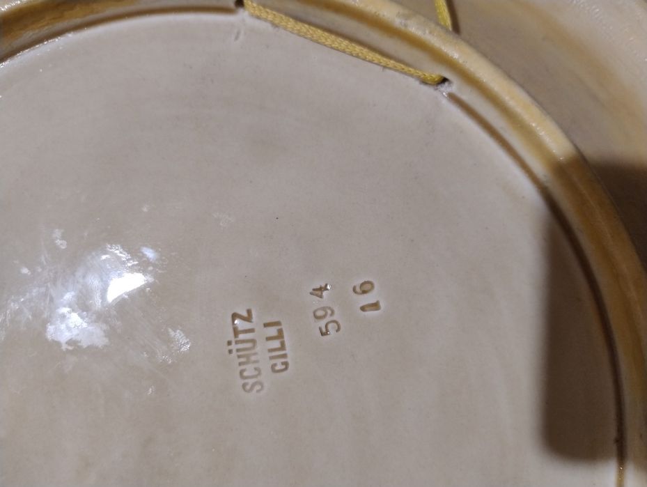 Антикварная настенная тарелка Schutz Cilli