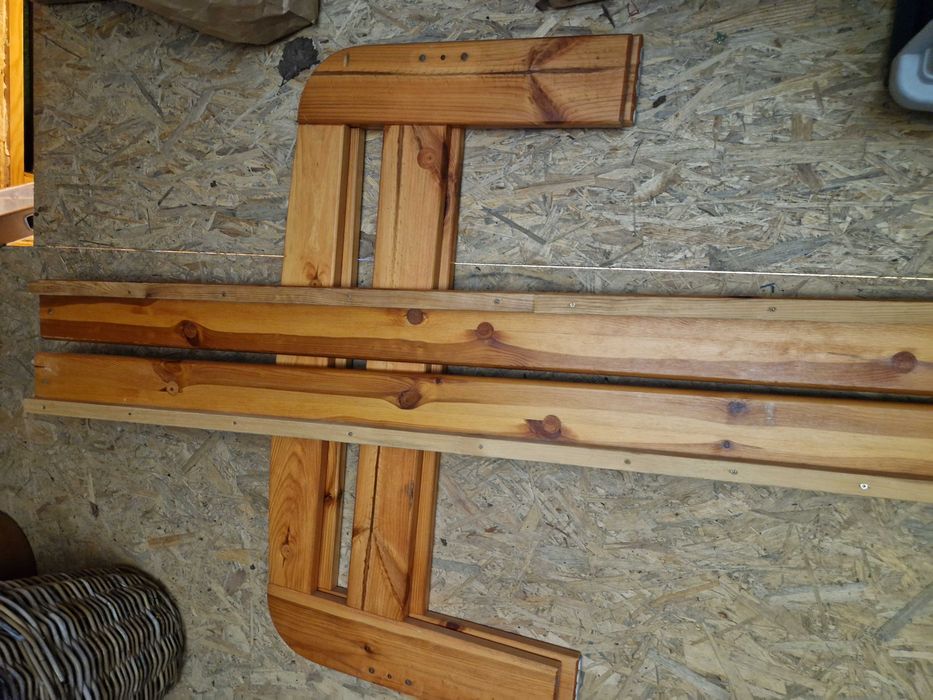 łóżko pojedyncze drewniane 90x200