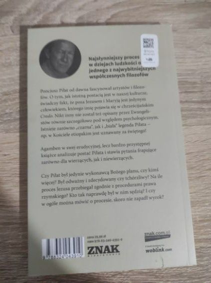 Giorgio Agamben Piłat i Jezus