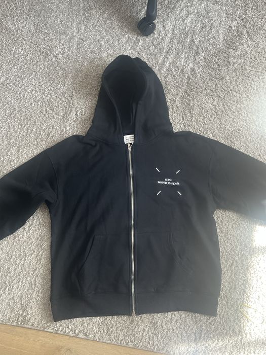 Nowa czarna bluza rozpinana z kapturem (Maison Margiela) - nienoszona