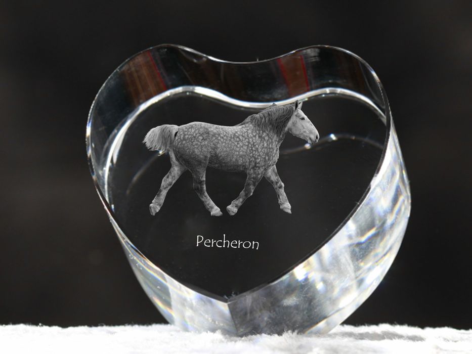 Perszeron serce kryształowe z koniem Art-Dog