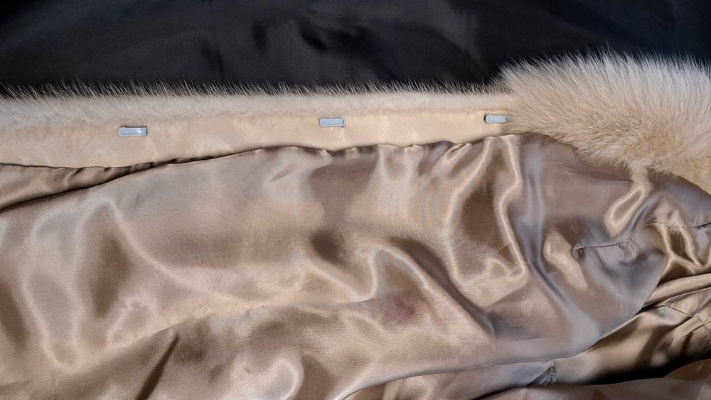 Futro z norek (kolor szampański)