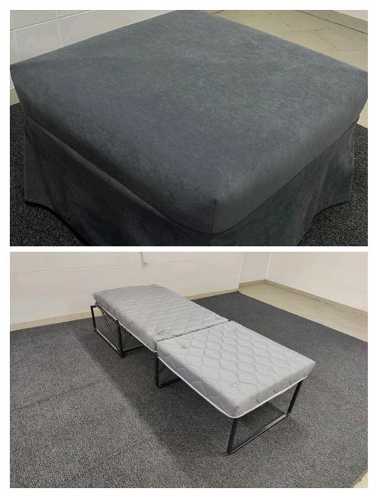 Пуф ліжко. Розкладний пуф. Пуф трансформер. М'які меблі. Італія