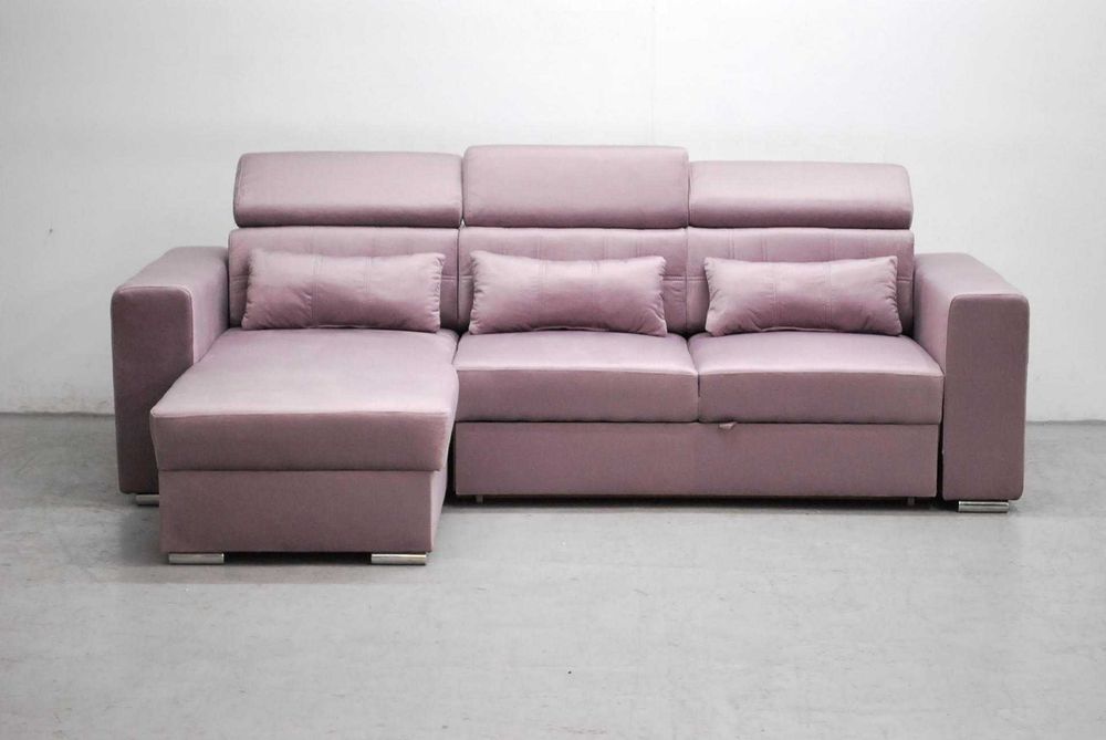 RJR NOWOCZESNY NAROŻNIK z funkcja spania + pojemnik M62 , rogówka,