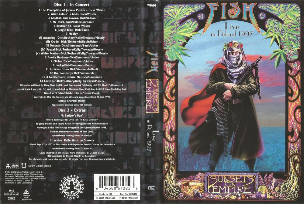 FISH (MARILLION) - Sunsets On Empire - Live In Poland 1997 2DVD [UK]