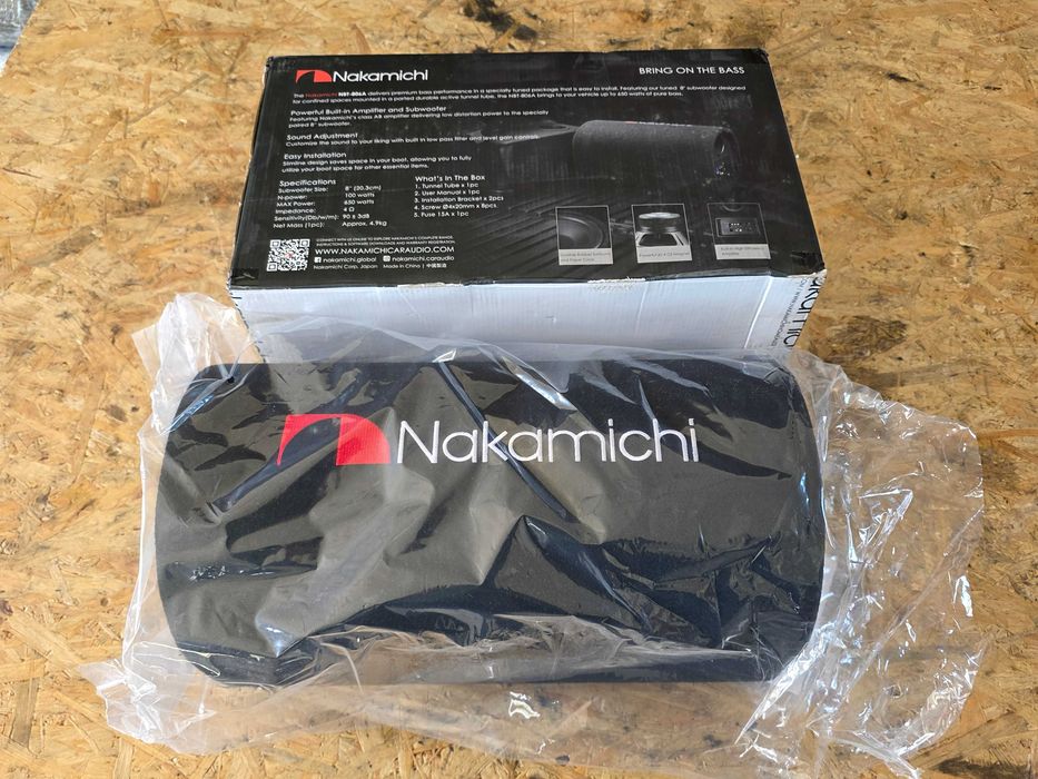 Subwoofer Tuba  Nakamichi 20 cm aktywny Nowy komplet