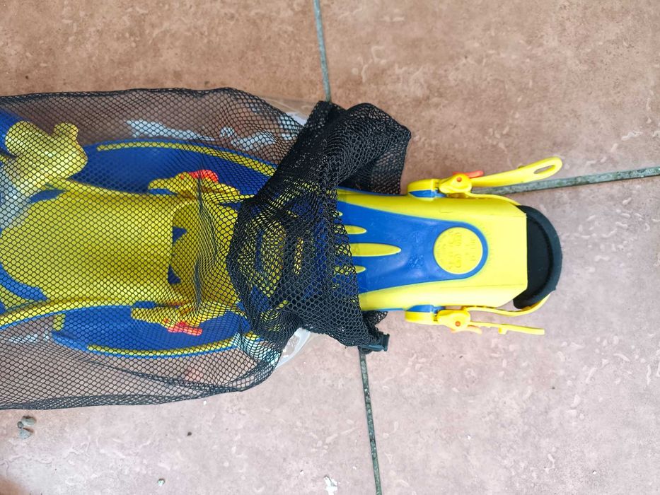 płetwy , maska , rurka